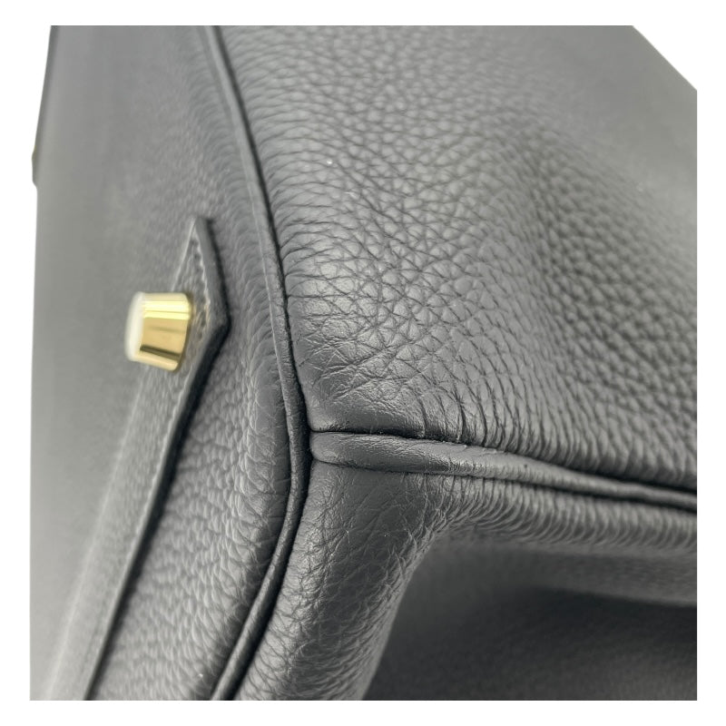 エルメス HERMES バーキン40 X刻印 (2016年製) ブラック　ゴールド金具 トゴ メンズ ハンドバッグ