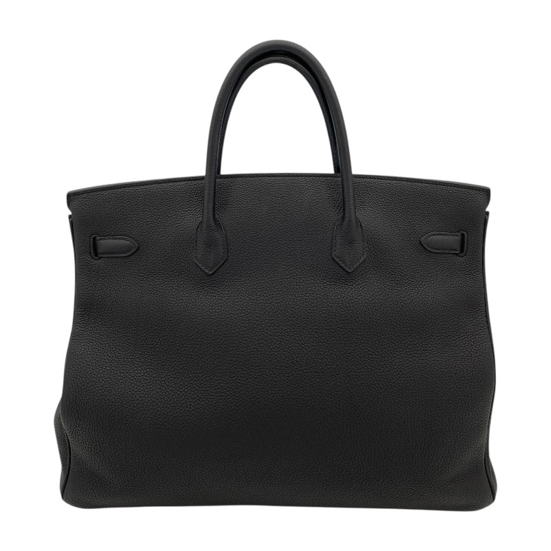 エルメス HERMES バーキン40 X刻印 (2016年製) ブラック　ゴールド金具 トゴ メンズ ハンドバッグ