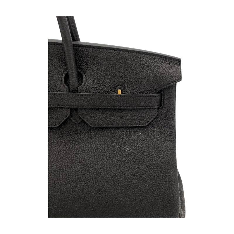 エルメス HERMES バーキン40 X刻印 (2016年製) ブラック　ゴールド金具 トゴ メンズ ハンドバッグ