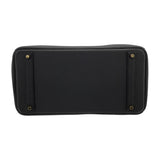 エルメス HERMES バーキン40 X刻印 (2016年製) ブラック　ゴールド金具 トゴ メンズ ハンドバッグ