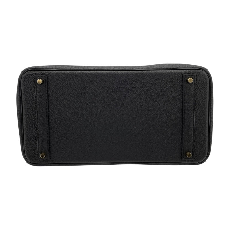 エルメス HERMES バーキン40 X刻印 (2016年製) ブラック　ゴールド金具 トゴ メンズ ハンドバッグ