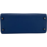 エルメス HERMES ケリー28 内縫い C刻 ブルーブライトン SV金具 トリヨン レディース ショルダーバッグ