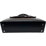 エルメス HERMES ミニケリー2 U刻印 ブラック SV金具 ボックスカーフ レディース ショルダーバッグ