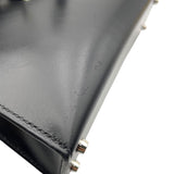 エルメス HERMES ミニケリー2 U刻印 ブラック SV金具 ボックスカーフ レディース ショルダーバッグ