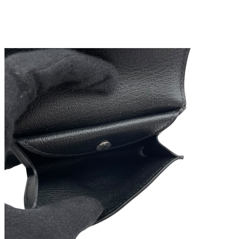 エルメス HERMES グレナンコンパクト K刻印 ブラック SV金具 スイフト ユニセックス コインケース