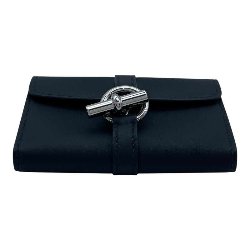 エルメス HERMES グレナンコンパクト K刻印 ブラック SV金具 スイフト ユニセックス コインケース