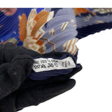 エルメス HERMES プリーツカレ CHARME S DE S PLAG E S NO RMAND E S ブルー シルク レディース スカーフ