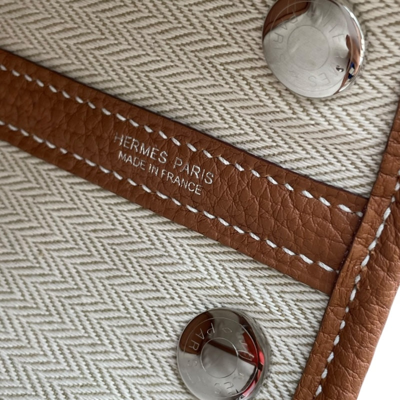 エルメス HERMES ネオガーデンパーティ23 W刻 ゴールド SV金具 ネゴンダ レディース ハンドバッグ