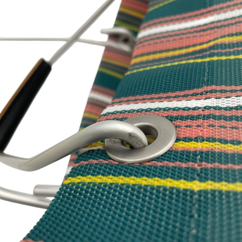 マルニ MARNI フラワーカフェストライプバッグ グリーン ピンク ナイロン レディース ハンドバッグ