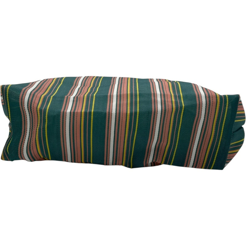 マルニ MARNI フラワーカフェストライプバッグ グリーン ピンク ナイロン レディース ハンドバッグ