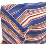 マルニ MARNI フラワーカフェストライプバッグ ブルー・ピンク ナイロン レディース その他バッグ