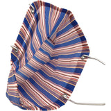 マルニ MARNI フラワーカフェストライプバッグ ブルー・ピンク ナイロン レディース その他バッグ