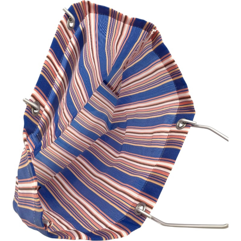 マルニ MARNI フラワーカフェストライプバッグ ブルー・ピンク ナイロン レディース その他バッグ