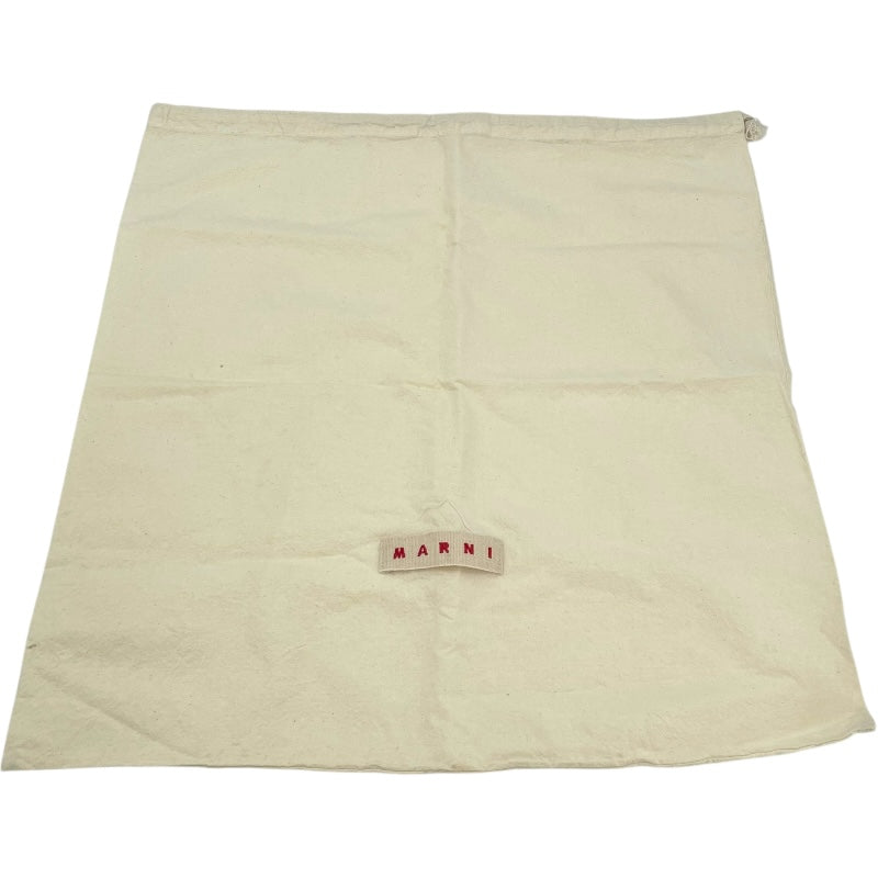 マルニ MARNI フラワーカフェストライプバッグ ブルー・ピンク ナイロン レディース その他バッグ