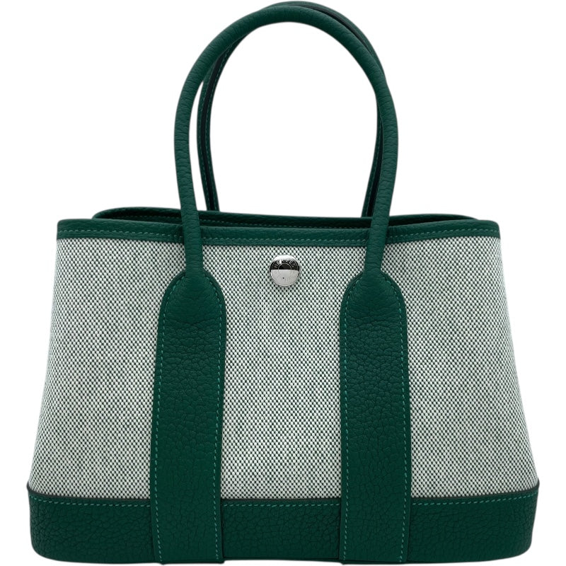 エルメス HERMES ネオガーデン23 K刻印　(2025年製) ヴェールモワイヤン　シルバー金具 ネゴンダ・トワル レディース ハンドバッグ