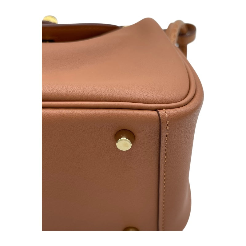 エルメス HERMES リンディミニタッチ B刻 ゴールド GD金具 スイフト アリゲーターマット レディース ショルダーバッグ