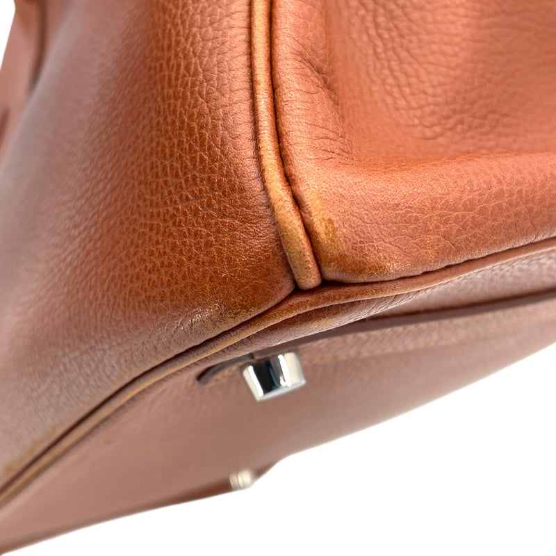 エルメス HERMES バーキン35 □J刻 ブリック SV金具 ヴァッシュリエジュ レディース ハンドバッグ