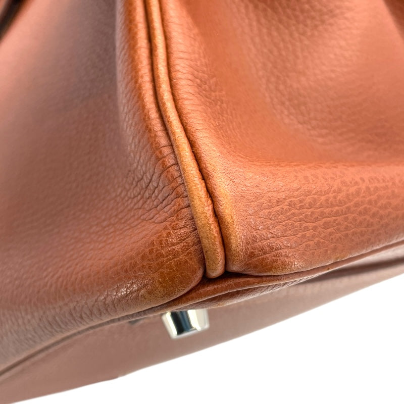 エルメス HERMES バーキン35 □J刻 ブリック SV金具 ヴァッシュリエジュ レディース ハンドバッグ