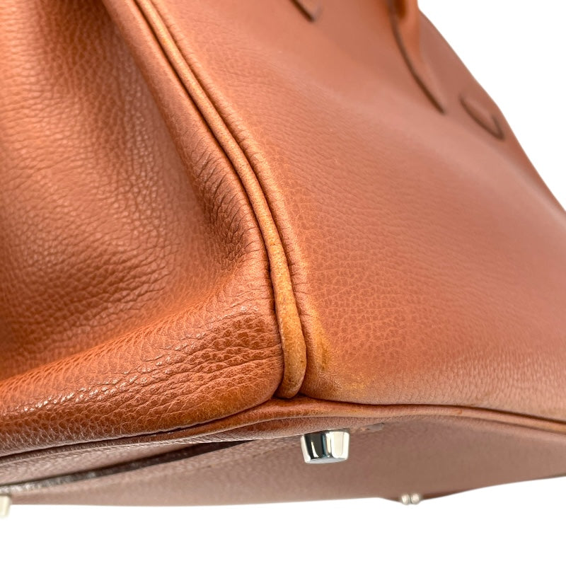 エルメス HERMES バーキン35 □J刻 ブリック SV金具 ヴァッシュリエジュ レディース ハンドバッグ