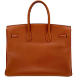 エルメス HERMES バーキン35 □J刻 ブリック SV金具 ヴァッシュリエジュ レディース ハンドバッグ