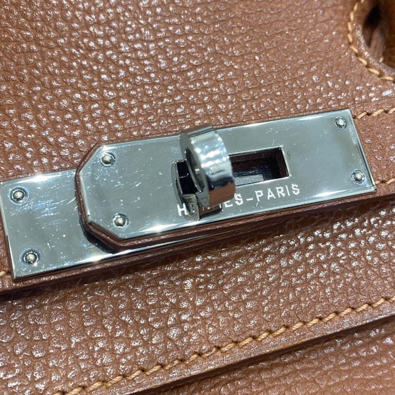 エルメス HERMES バーキン35 □J刻 ブリック SV金具 ヴァッシュリエジュ レディース ハンドバッグ