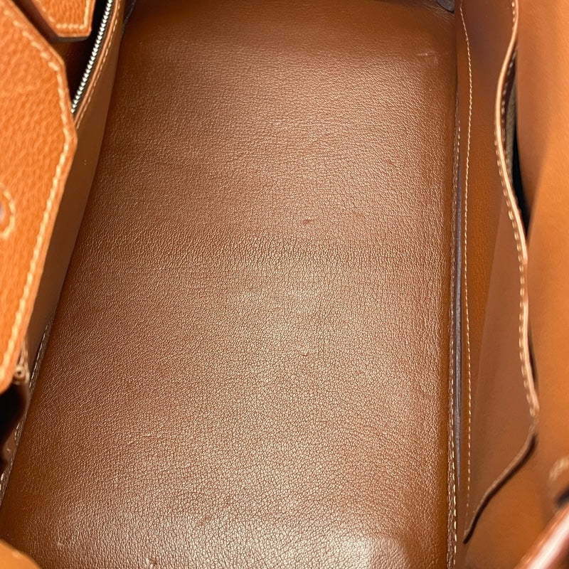 エルメス HERMES バーキン35 □J刻 ブリック SV金具 ヴァッシュリエジュ レディース ハンドバッグ