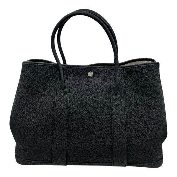 エルメス HERMES ガーデンパーティーPM C刻 ブラック SV金具 ネゴンダ レディース ハンドバッグ