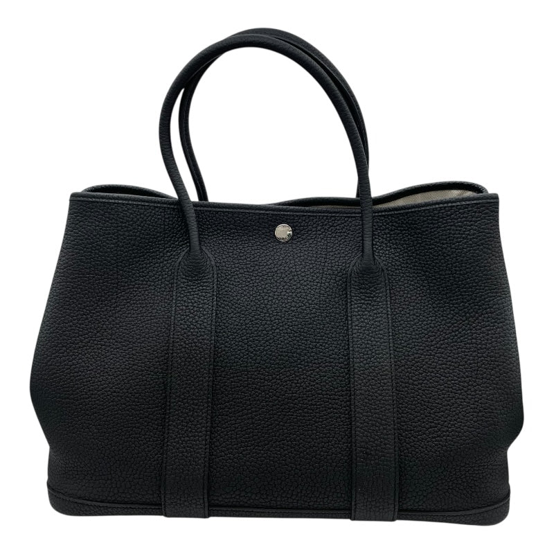 エルメス HERMES ガーデンパーティーPM C刻 ブラック SV金具 ネゴンダ レディース ハンドバッグ