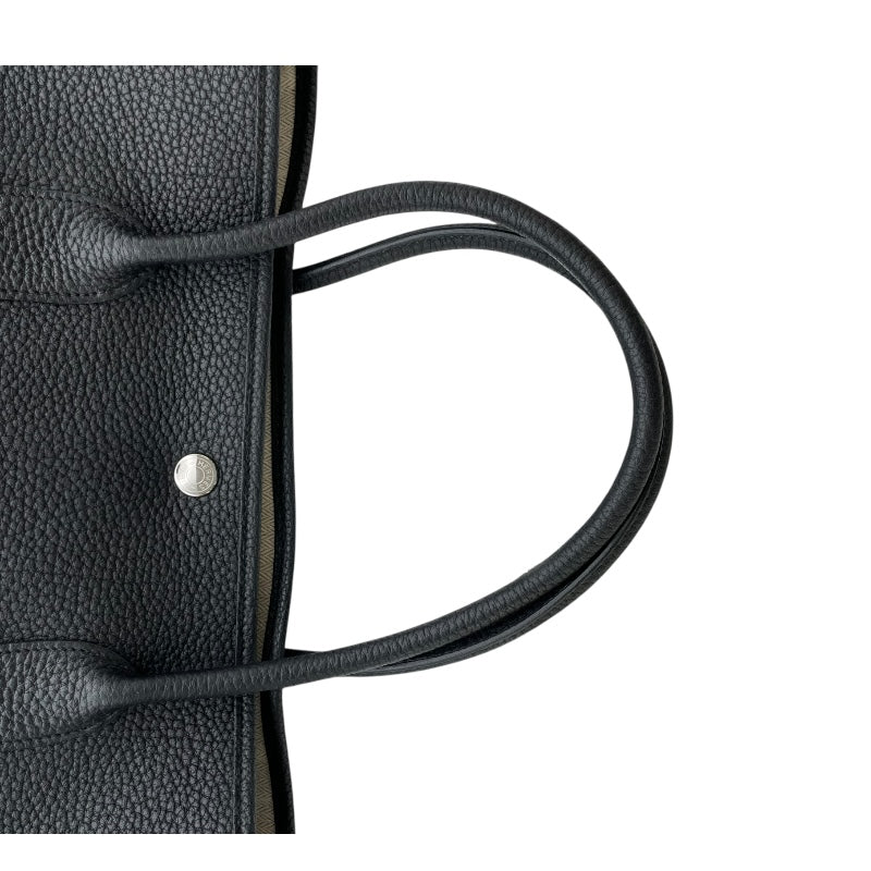 エルメス HERMES ガーデンパーティーPM C刻 ブラック SV金具 ネゴンダ レディース ハンドバッグ