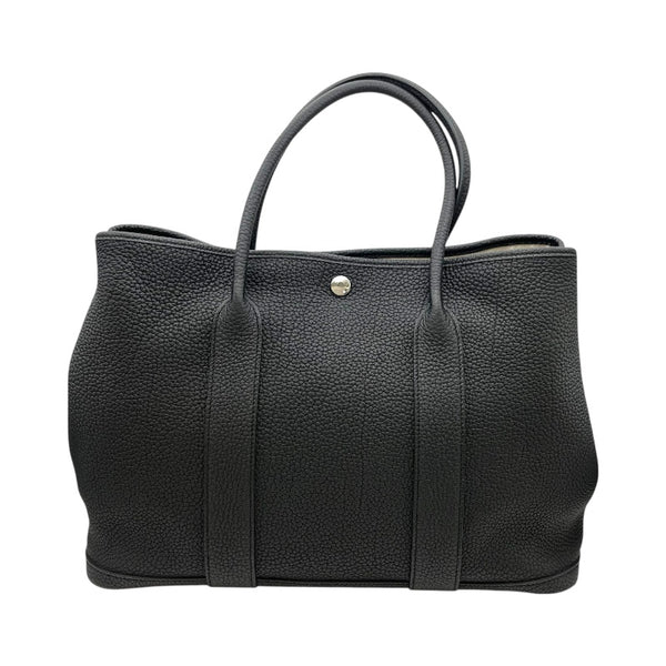 エルメス HERMES ガーデンパーティーPM C刻 ブラック SV金具 ネゴンダ レディース ハンドバッグ