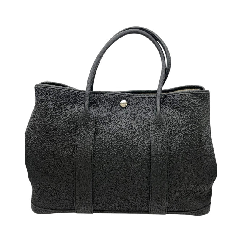 エルメス HERMES ガーデンパーティーPM C刻 ブラック SV金具 ネゴンダ レディース ハンドバッグ