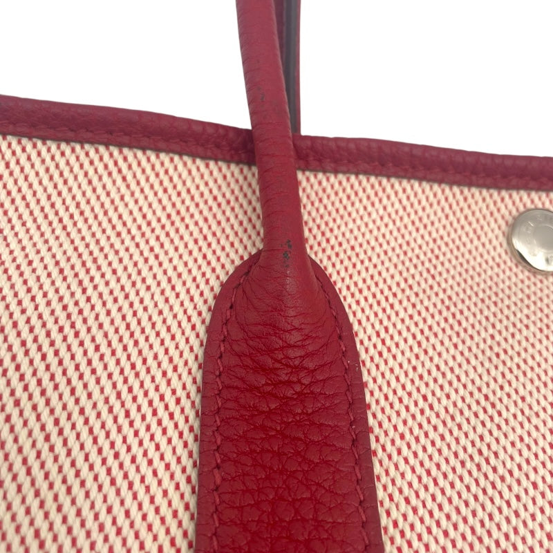 エルメス HERMES ガーデンパーティTPM D刻印 ルージュアッシュ SV金具 ツイルアッシュ・ネゴンダ レディース ハンドバッグ