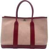 エルメス HERMES ガーデンパーティTPM D刻印 ルージュアッシュ SV金具 ツイルアッシュ・ネゴンダ レディース ハンドバッグ