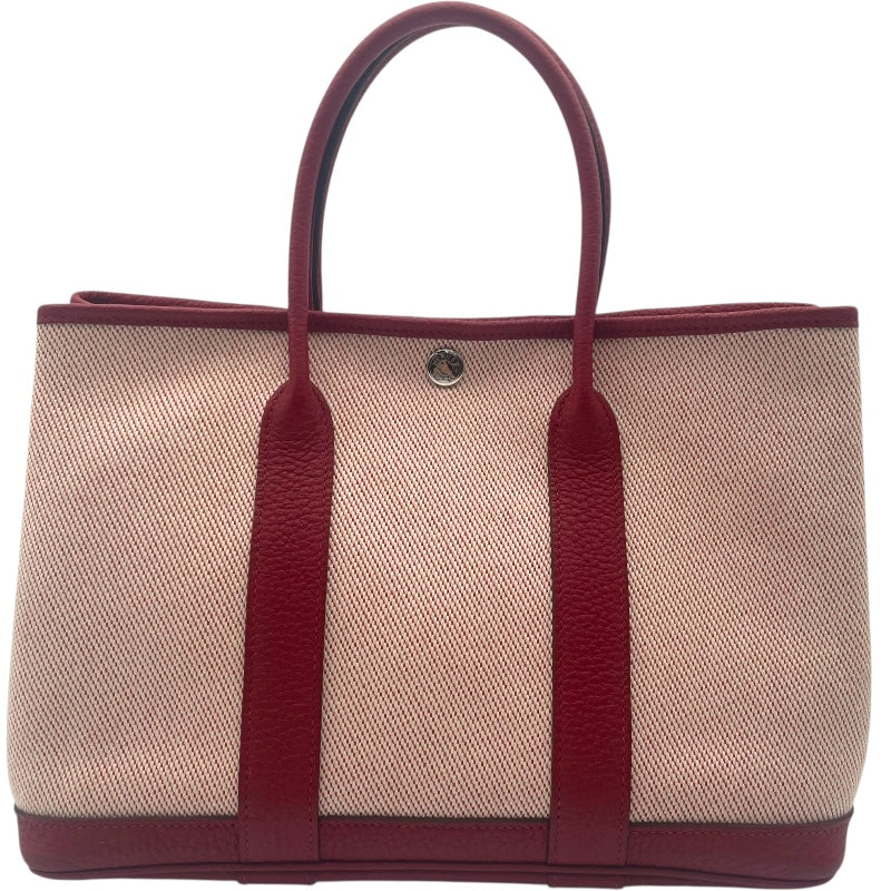 エルメス HERMES ガーデンパーティTPM D刻印 ルージュアッシュ SV金具 ツイルアッシュ・ネゴンダ レディース ハンドバッグ