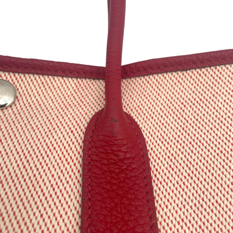 エルメス HERMES ガーデンパーティTPM D刻印 ルージュアッシュ SV金具 ツイルアッシュ・ネゴンダ レディース ハンドバッグ