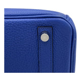 エルメス HERMES バーキン25 □O刻 ブルーエレクトリック SV金具 トゴ レディース ハンドバッグ