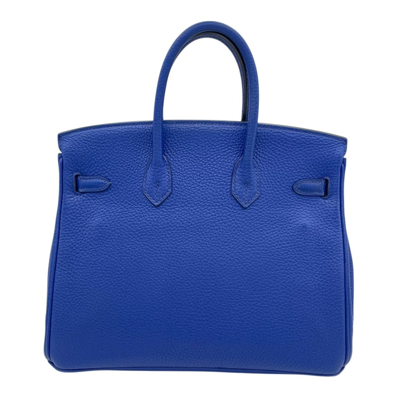 エルメス HERMES バーキン25 □O刻 ブルーエレクトリック SV金具 トゴ レディース ハンドバッグ