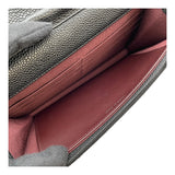 シャネル CHANEL マトラッセチェーン ウォレット A33814 20番台 ブラック SV金具 キャビアスキン レディース ショルダーバッグ