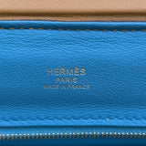 エルメス HERMES ヴァンキャトルミニヴェルソ B刻 キャラメル ニューブルージーン GD金具 エバーカラー スイフト レディース ハンドバッグ