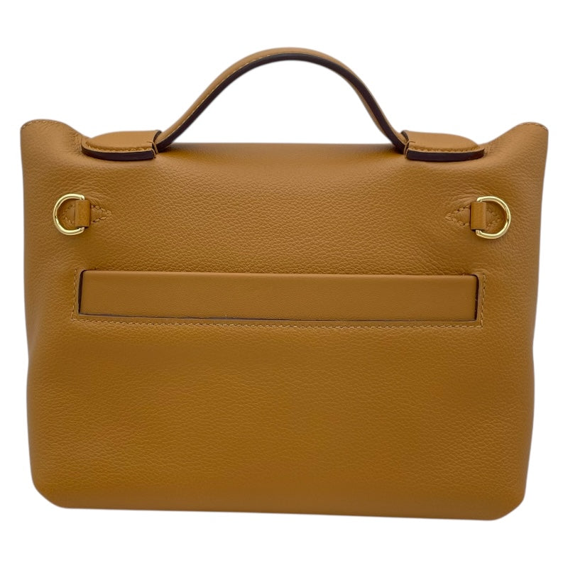 エルメス HERMES ヴァンキャトルミニヴェルソ B刻 キャラメル ニューブルージーン GD金具 エバーカラー スイフト レディース ハンドバッグ