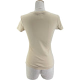 クリスチャン・ディオール Christian Dior 花柄プリント半袖Tシャツ 5H16155201 ベージュ コットン レディース 半袖Ｔシャツ