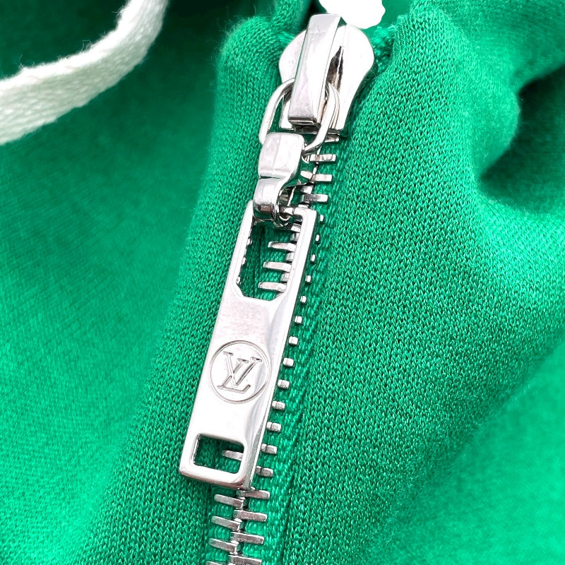 ルイ・ヴィトン LOUIS VUITTON LVスタンプジップパーカー FHST02 グリーン コットン メンズ パーカー