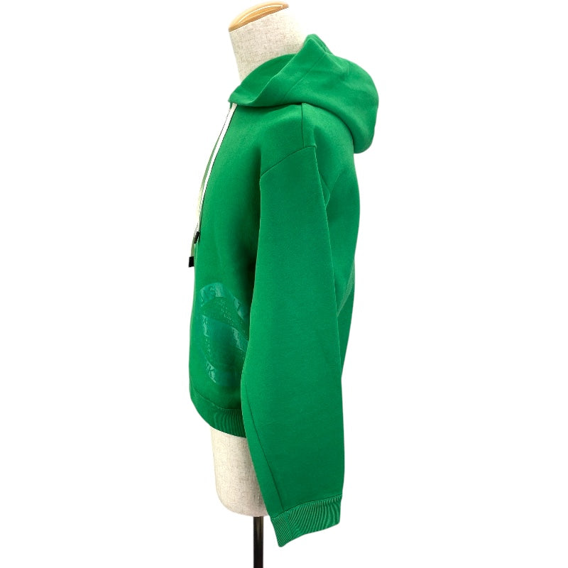 ルイ・ヴィトン LOUIS VUITTON LVスタンプジップパーカー FHST02 グリーン コットン メンズ パーカー