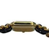 シャネル CHANEL プルミエール S H0001 ブラック GP レディース 腕時計