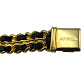 シャネル CHANEL プルミエール S H0001 ブラック GP レディース 腕時計
