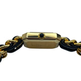 シャネル CHANEL プルミエール S H0001 ブラック GP レディース 腕時計