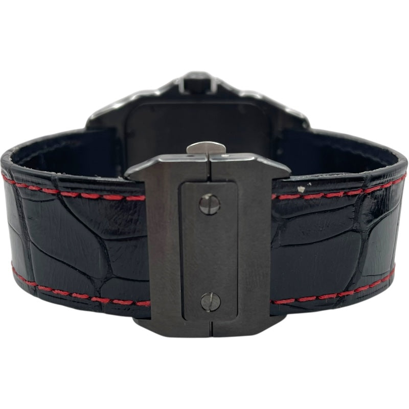 カルティエ Cartier サントス100 カーボンウォッチ LM WSSA0006 ブラック SS（ADLC加工） メンズ 腕時計