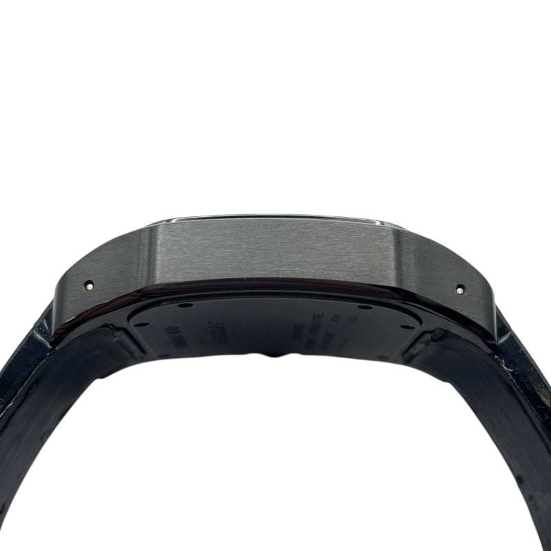 カルティエ Cartier サントス100 カーボンウォッチ LM WSSA0006 ブラック SS（ADLC加工） メンズ 腕時計
