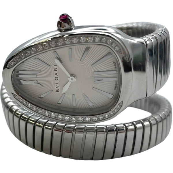ブルガリ BVLGARI セルペンティボガス シングルスパイラル SP35S シルバー SS レディース 腕時計