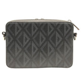 ディオールオム DIOR HOMME メッセンジャーポーチ ブラック×SV金具 CDダイヤモンド/メタル メンズ ショルダーバッグ